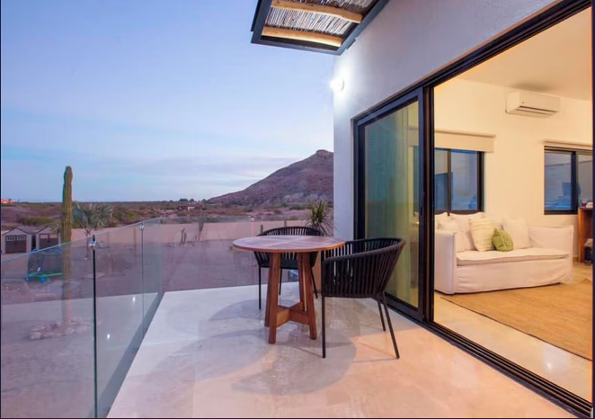 HABITACION ESTUDIO VISTA AL MAR DISIERTO HOTEL BASTILLA DE LA PAZ BCS