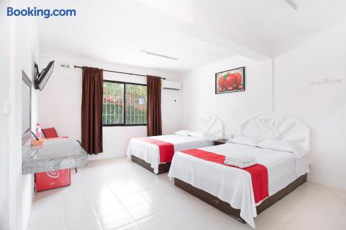 HABITACION CUADRUPLE 4 PERSONAS HOTEL CASA ARIANA BACALAR QUINTANA ROO